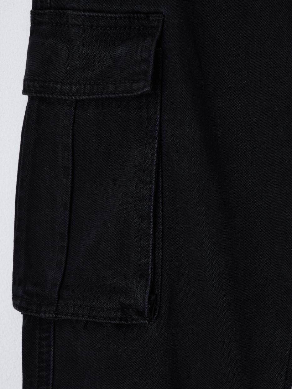 Черные брюки карго для мальчиков, фото - 3