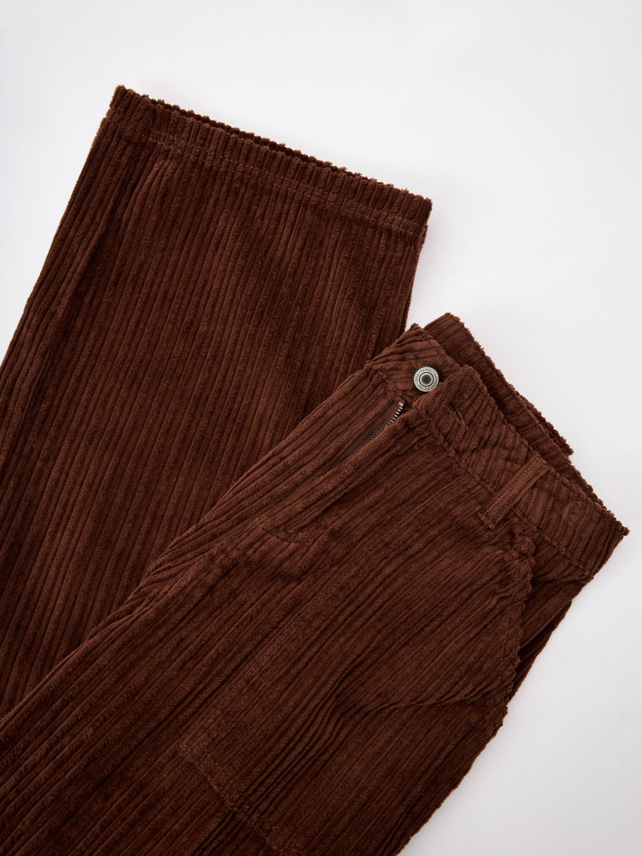 Вельветовые брюки карго для девочек, фото - 2