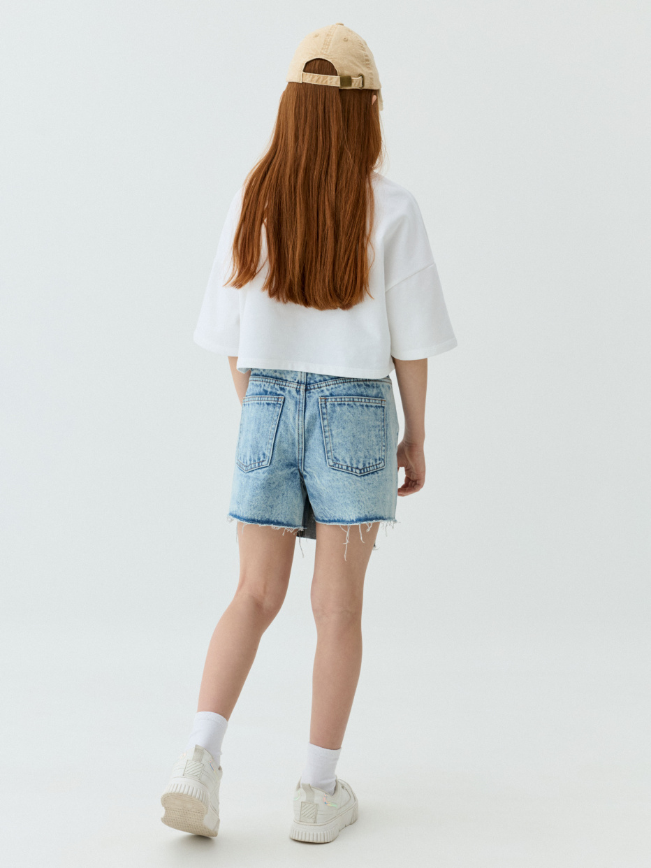 Джинсовая юбка-шорты для девочек, фото - 11