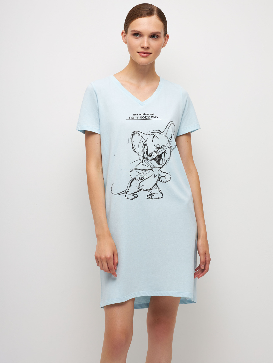 Ночная сорочка с принтом Tom & Jerry, фото - 1