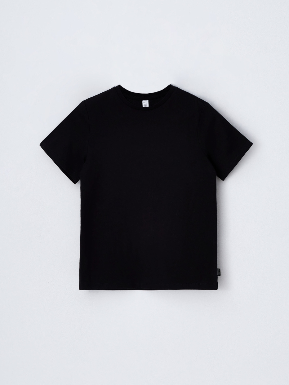 Базовая черная футболка детская, фото - 1