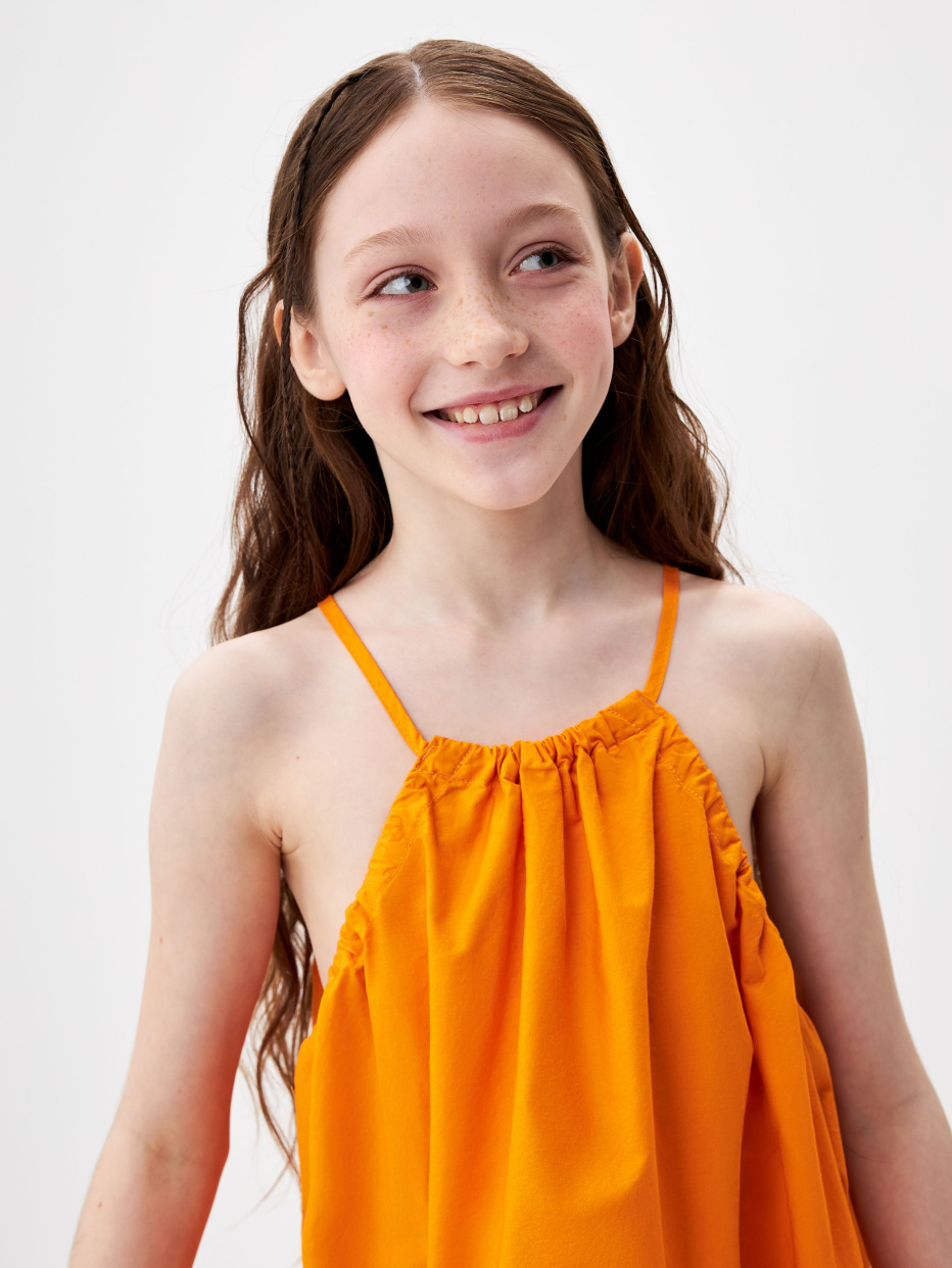 Платье с горловиной халтер для девочек, фото - 3