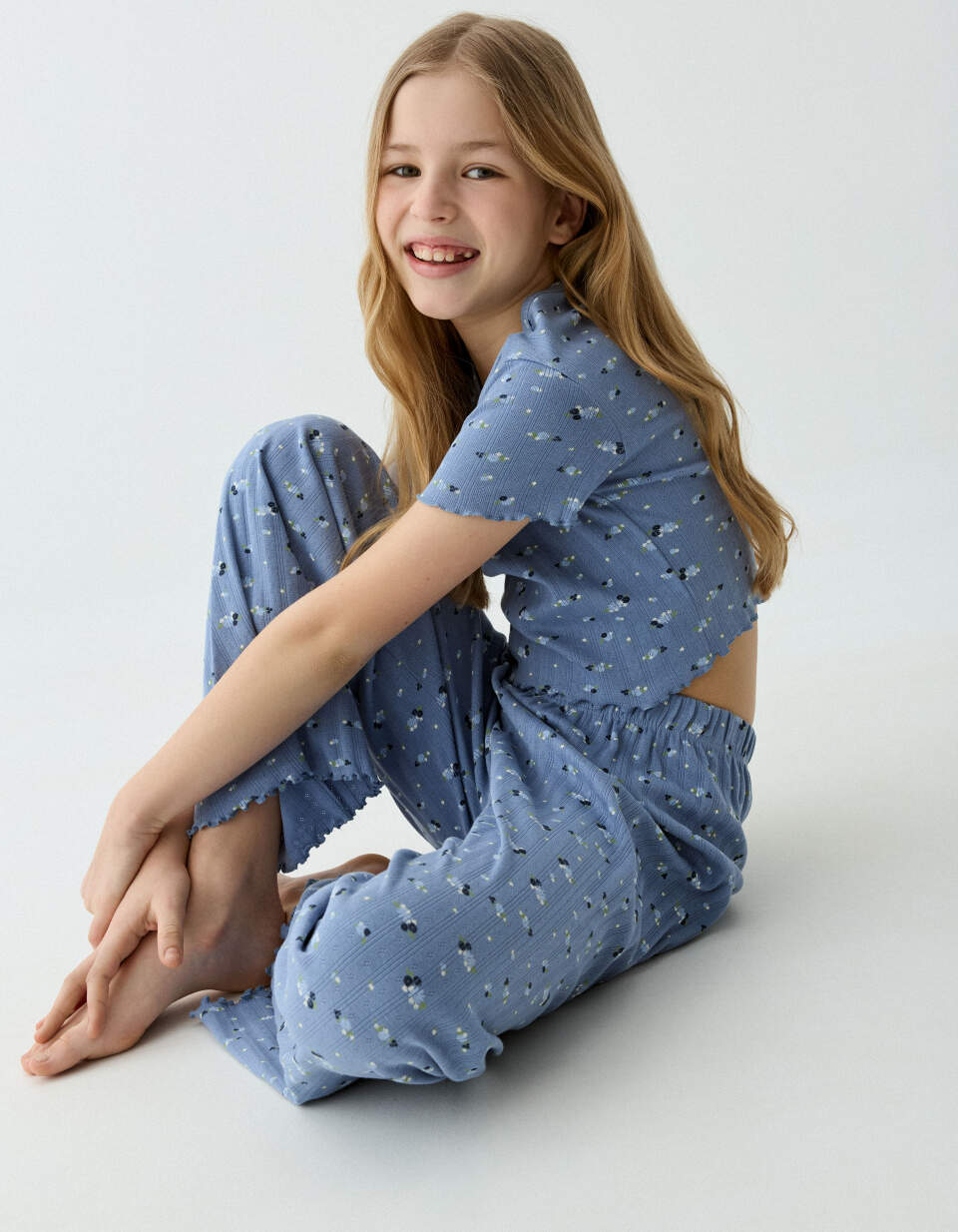 Пижама с принтом для девочек