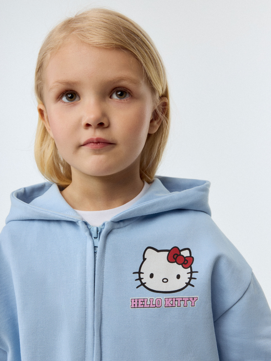 Толстовка с принтом Hello Kitty для девочек, фото - 1