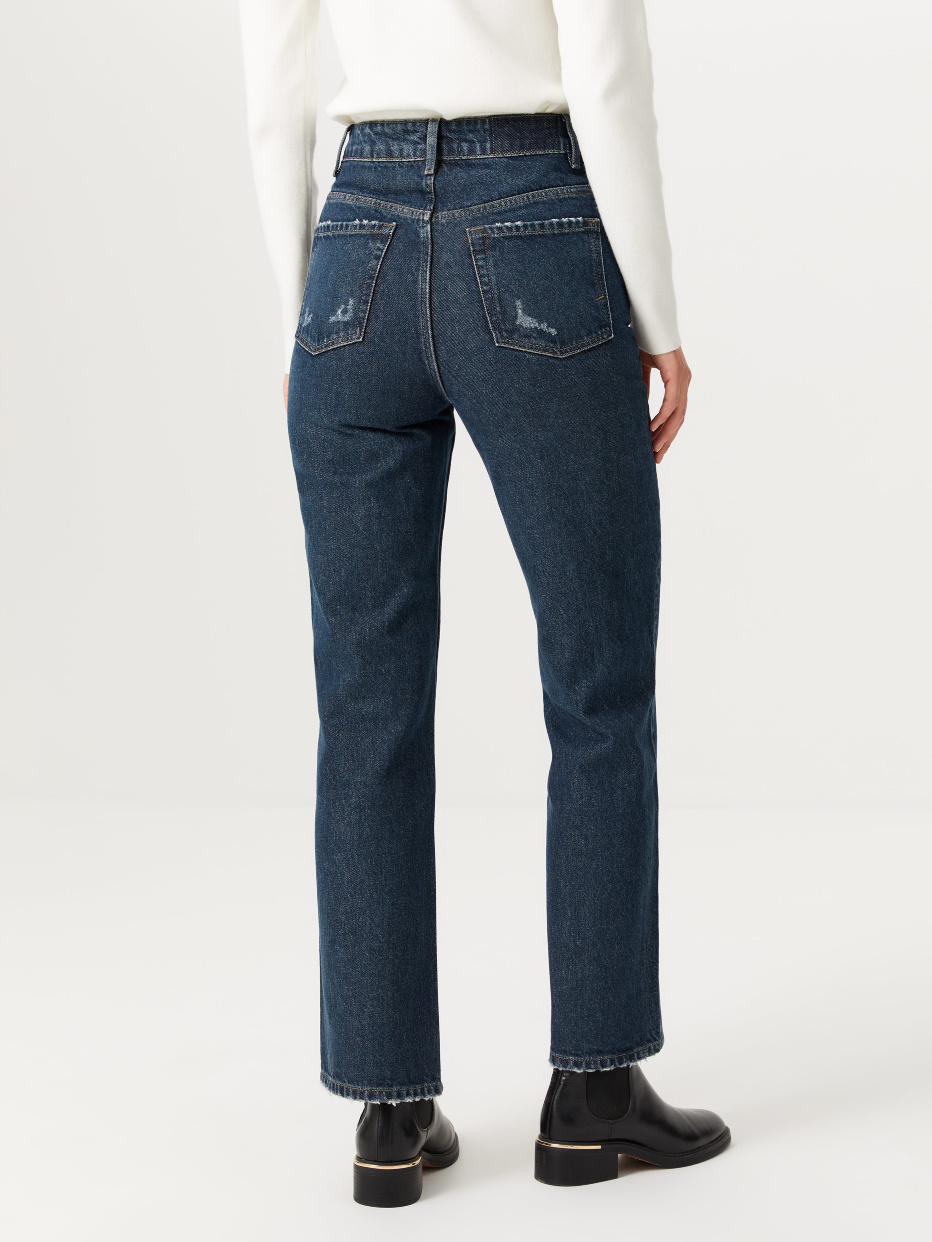 Прямые джинсы с потертостями, фото - 6