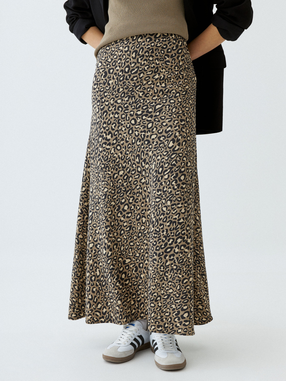Леопардовая юбка макси, фото - 2