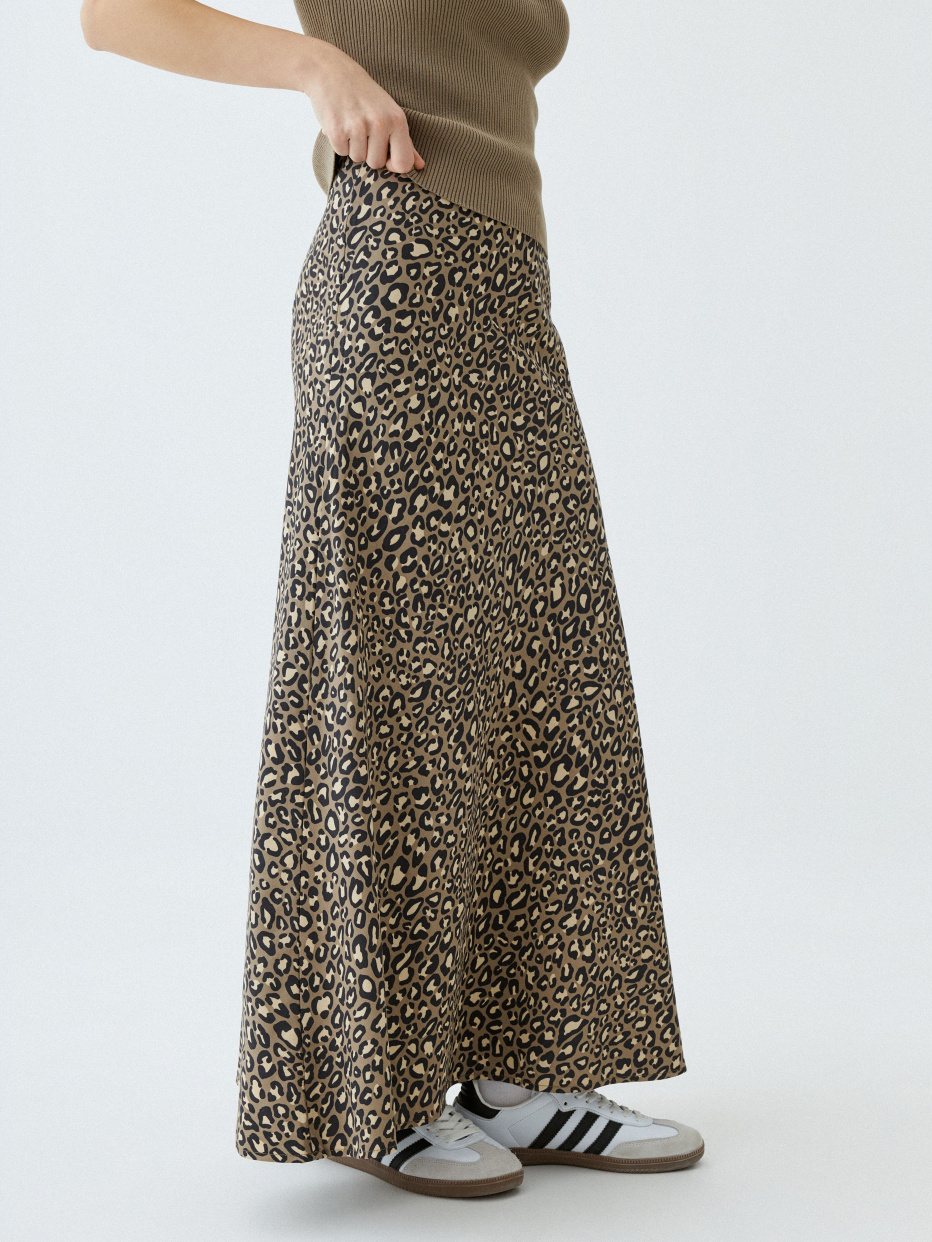 Леопардовая юбка макси, фото - 3