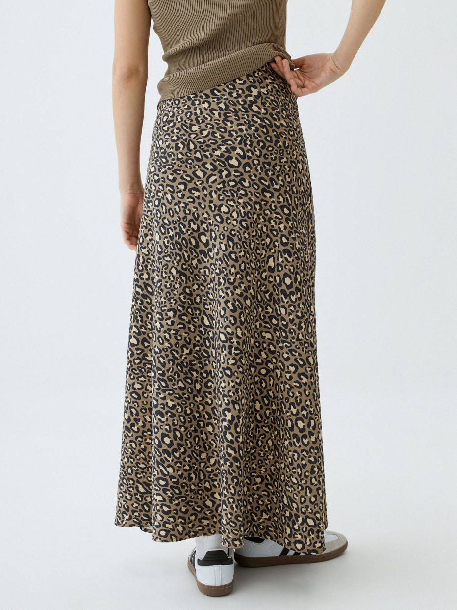 Леопардовая юбка макси, фото - 4