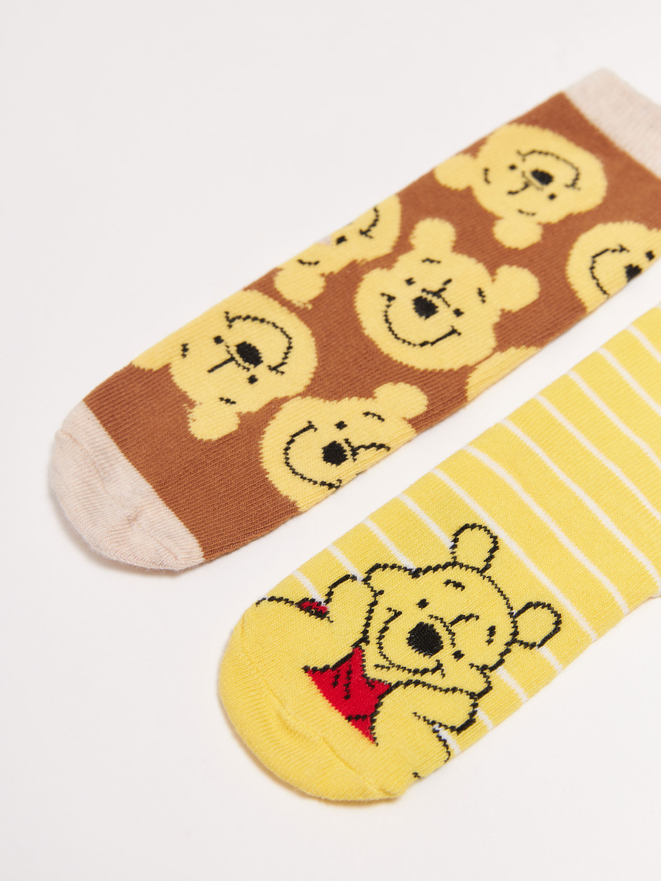 Набор из 2 пар носков с принтом Disney Винни-Пух для девочек, фото - 2