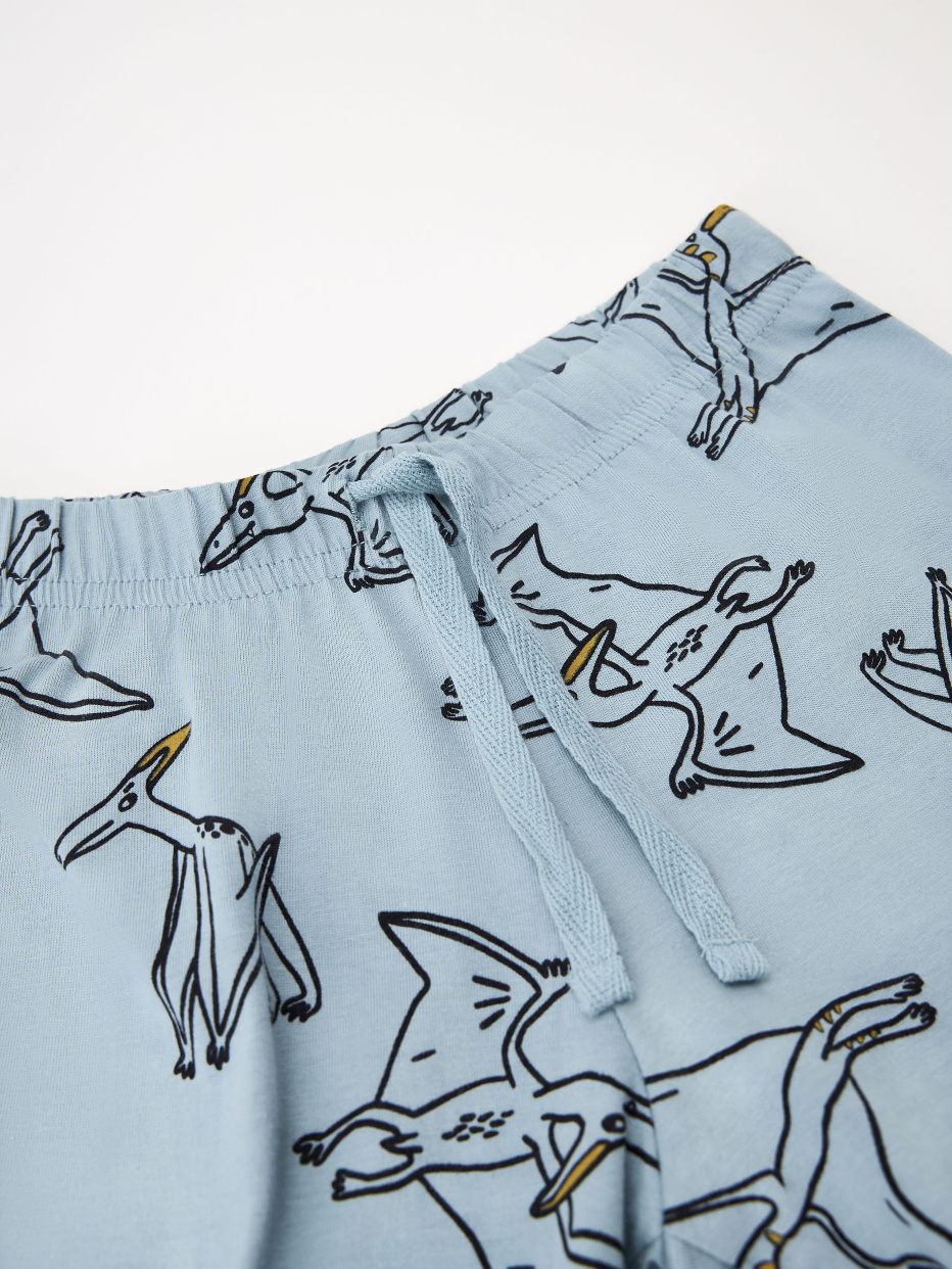 Трикотажная пижама с принтом для мальчиков, фото - 6