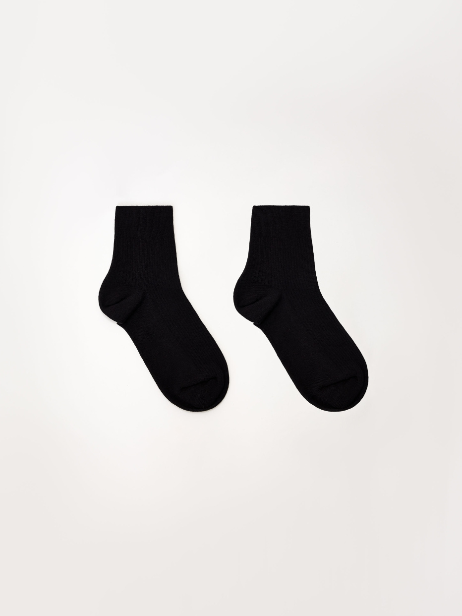 Короткие носки в рубчик, фото - 1