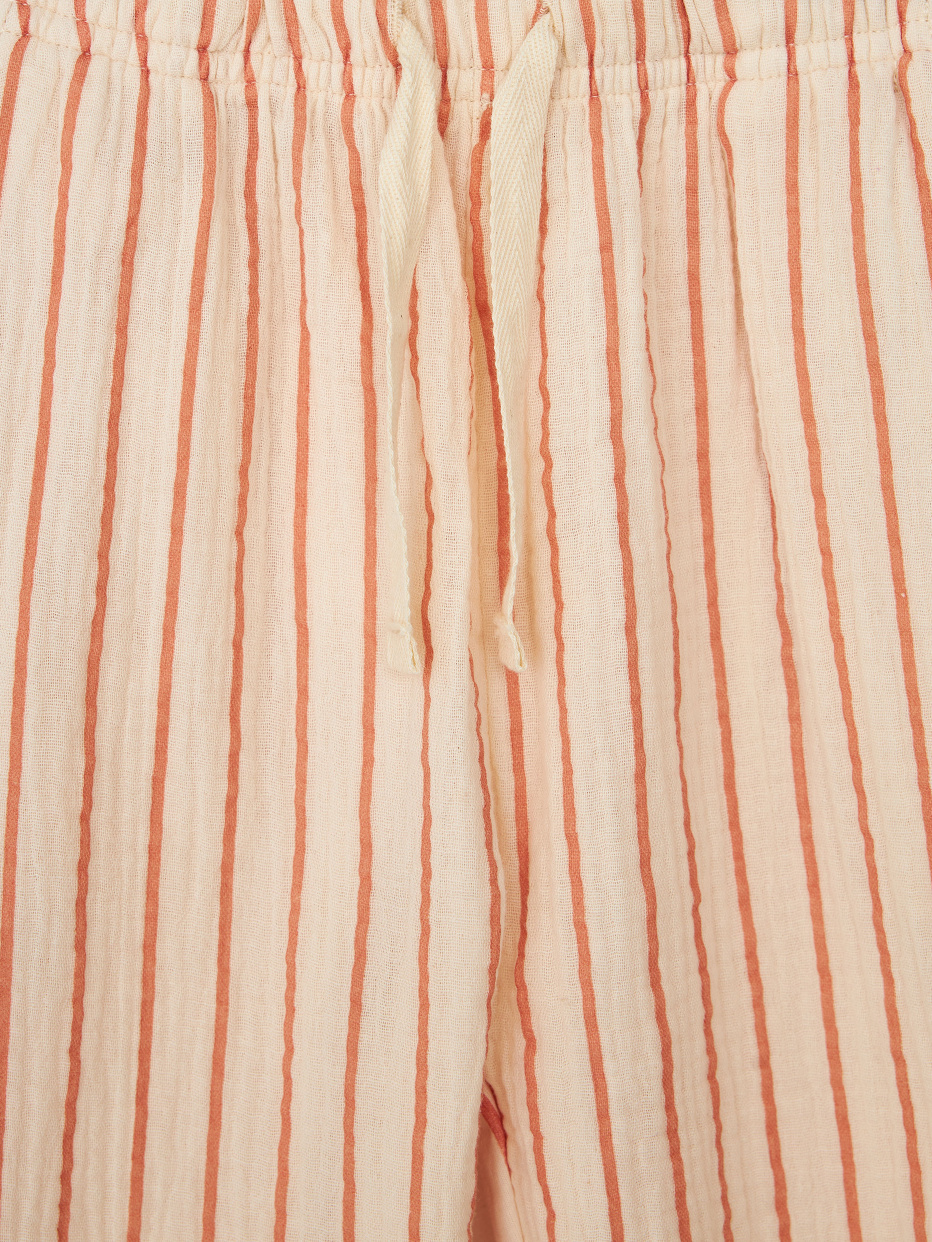 Комбинированные брюки из муслина для девочек, фото - 6