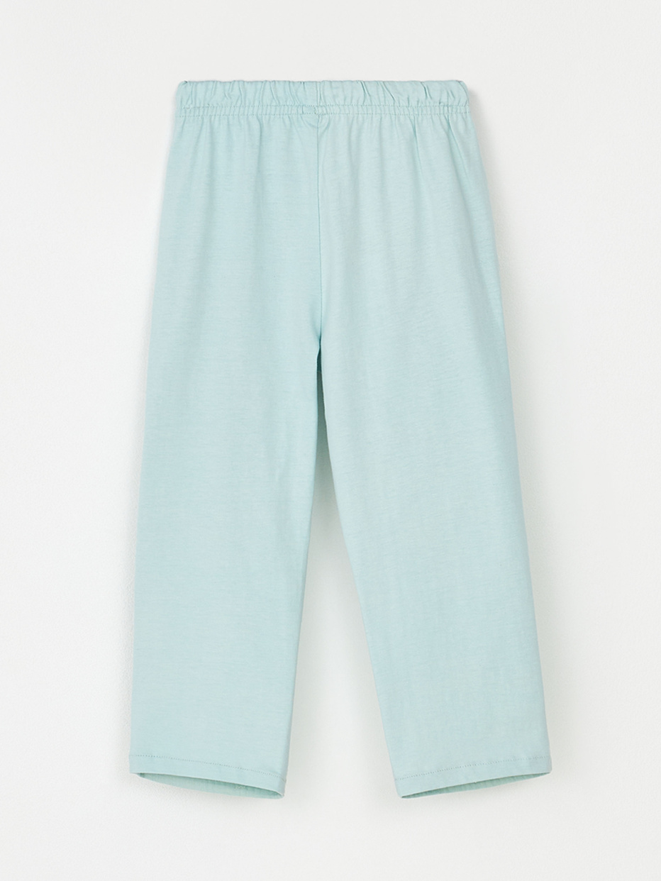 Комбинированные брюки из муслина для девочек, фото - 4