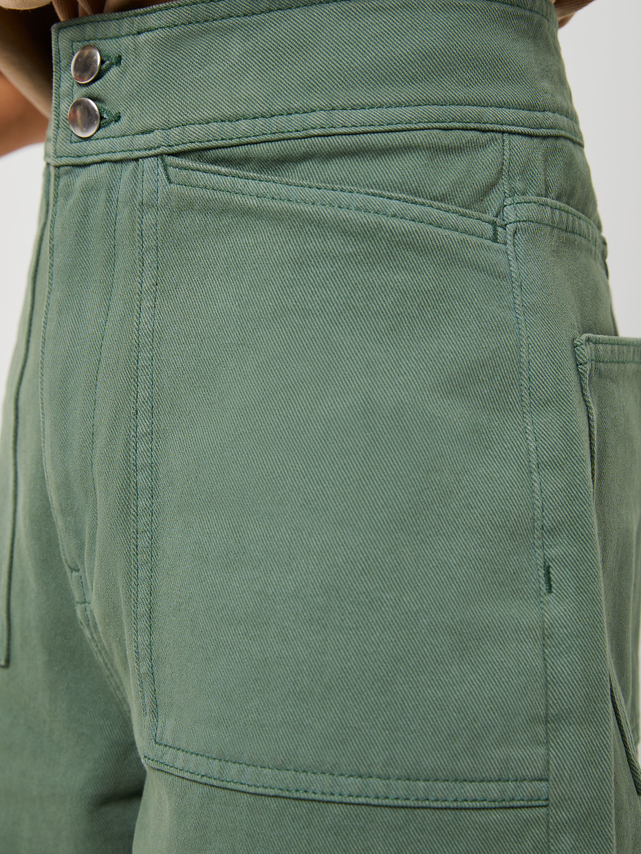 Широкие джинсы с накладными карманами, фото - 5