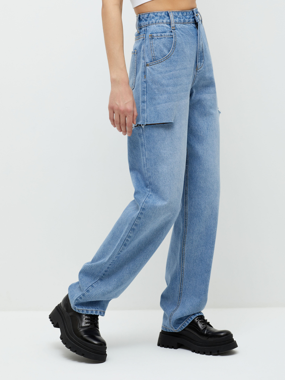 Свободные джинсы с разрезами, фото - 4