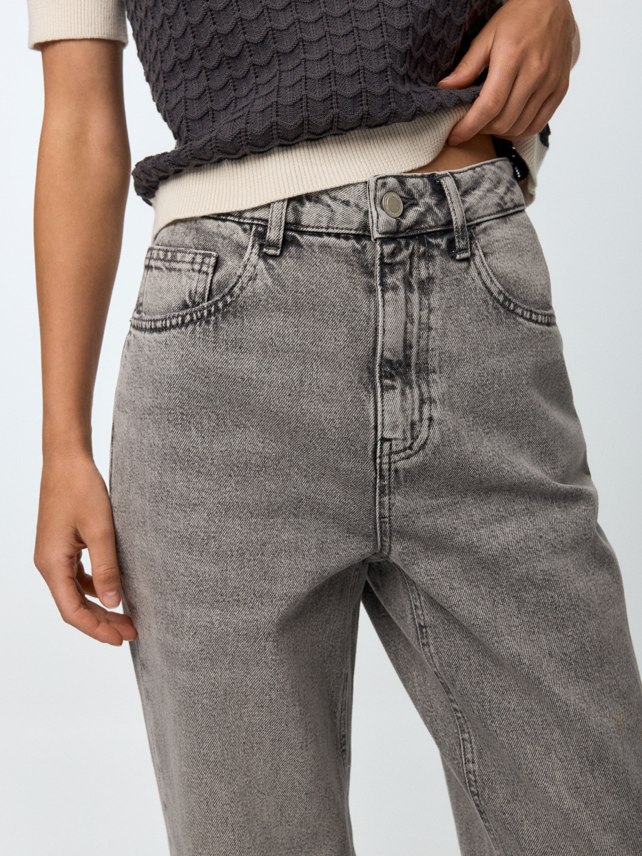 Винтажные джинсы Wide Leg с отворотами, фото - 6