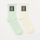Набор из 2 пар носков с принтом, цвет мультиколор