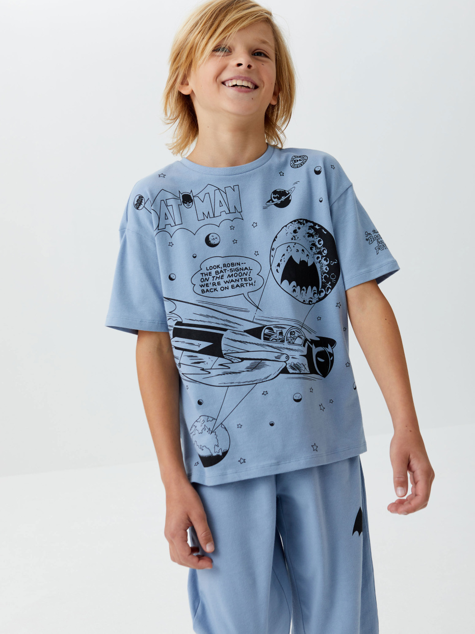 Трикотажная пижама с принтом для мальчиков, фото - 8