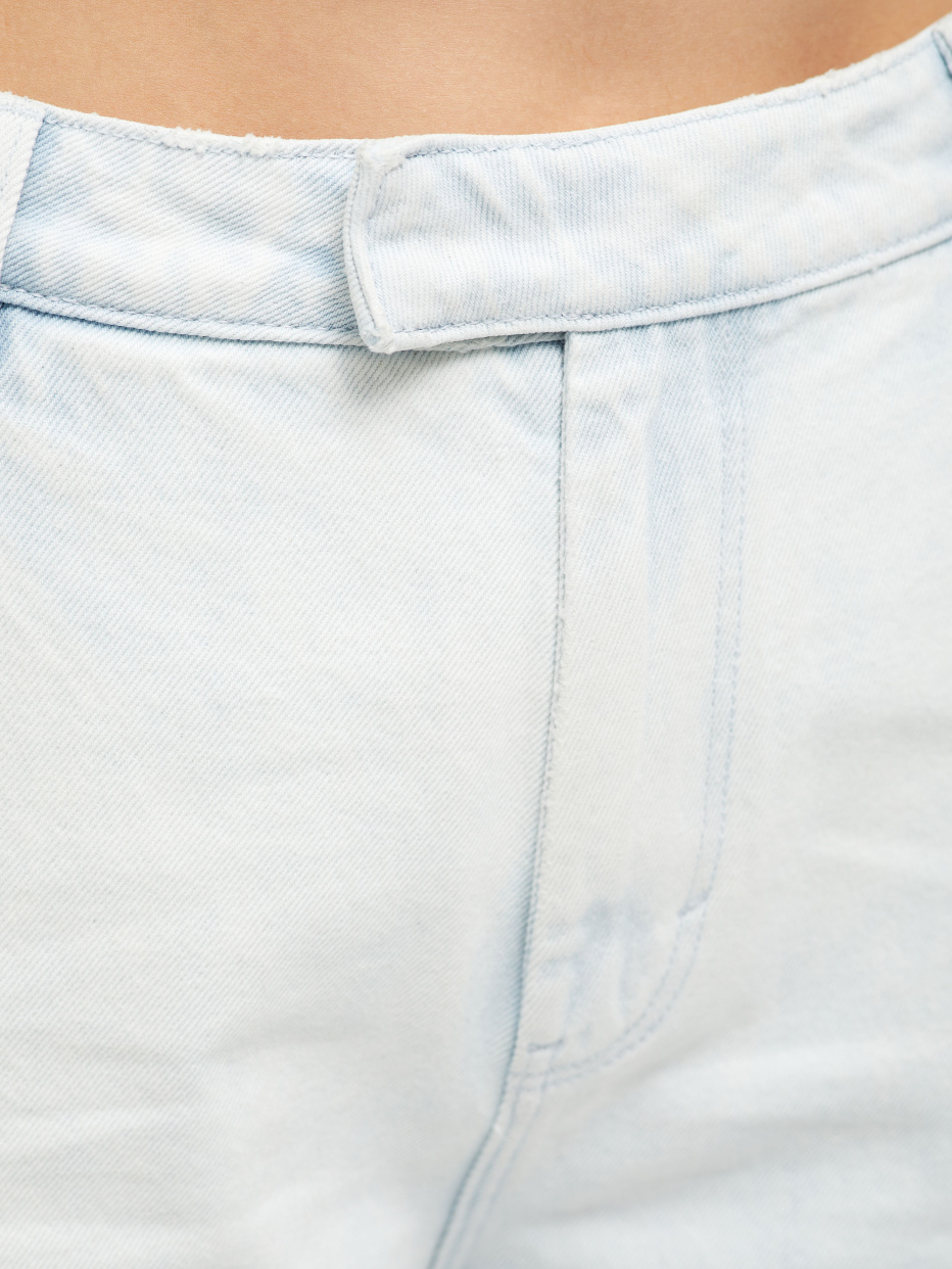 Прямые джинсы из выбеленного денима, фото - 3