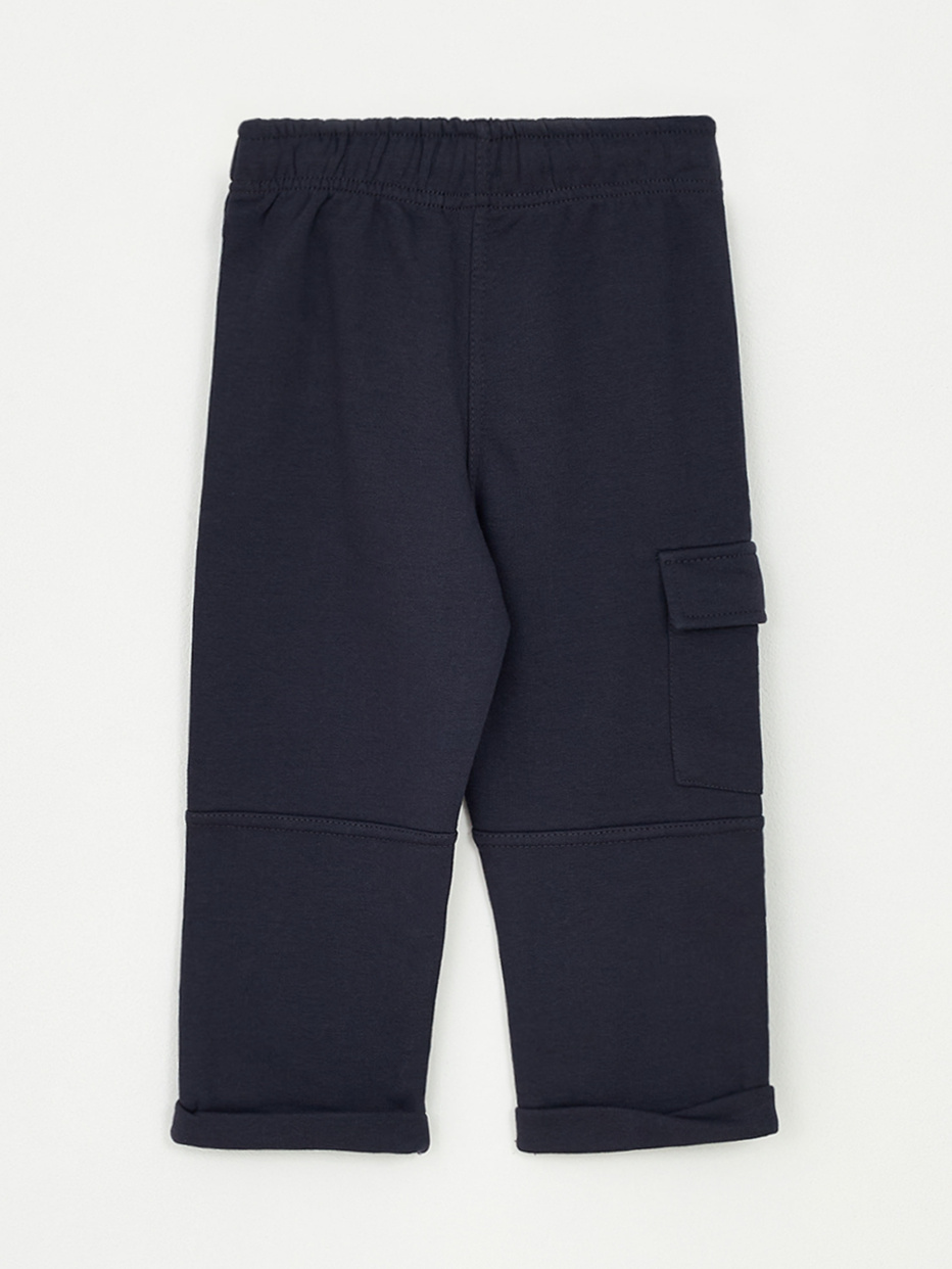 Трикотажные брюки с накладным карманом для мальчика, фото - 3