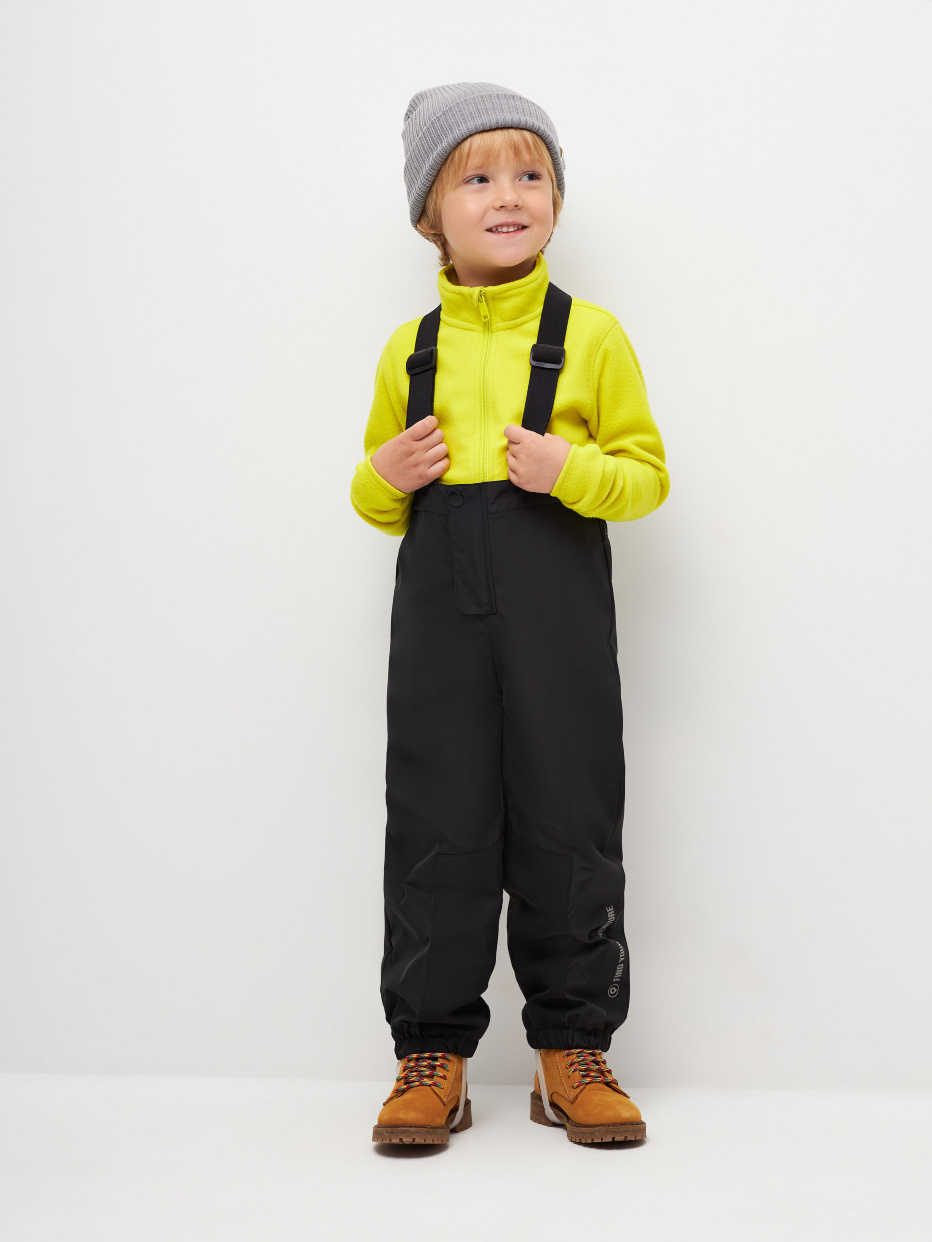 Детские утепленные брюки на лямках, фото - 1