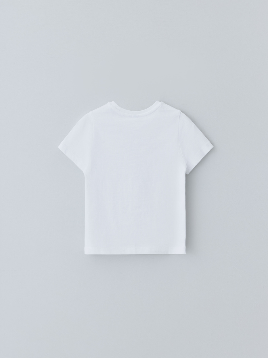 Базовая белая футболка детская, фото - 2