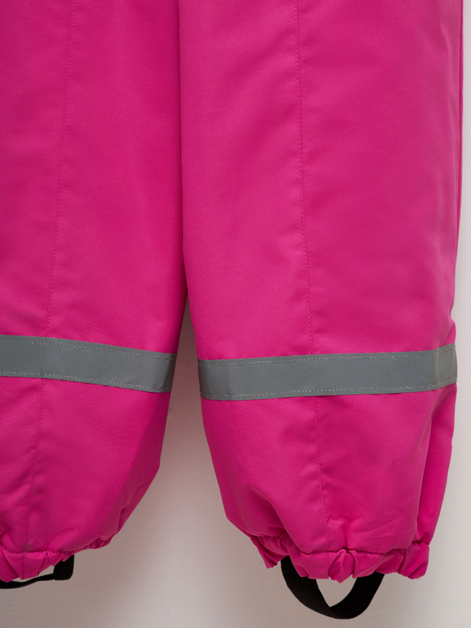 Утепленные зимние брюки на лямках для девочек, фото - 4