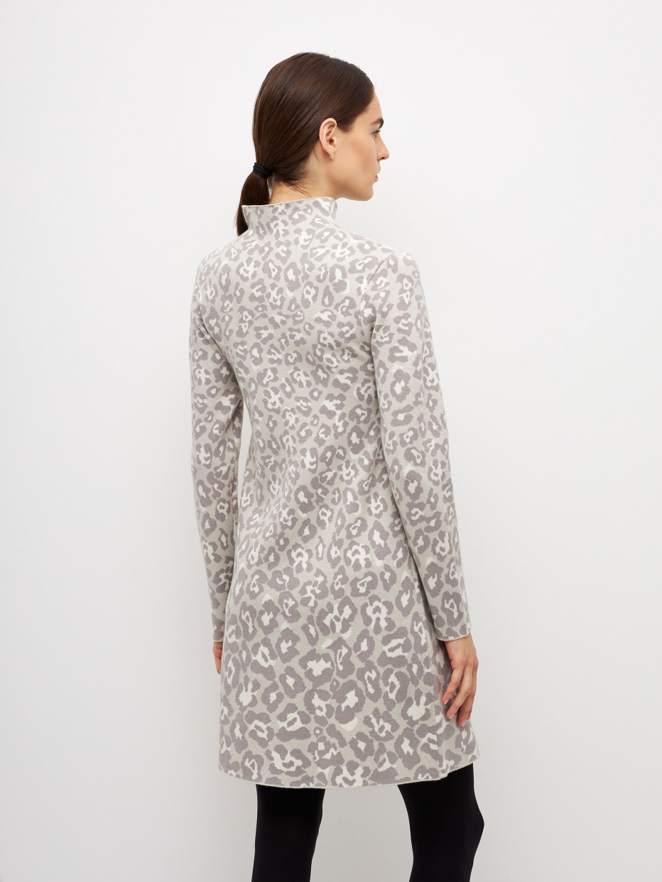 Вязаное платье с леопардовым принтом, фото - 5