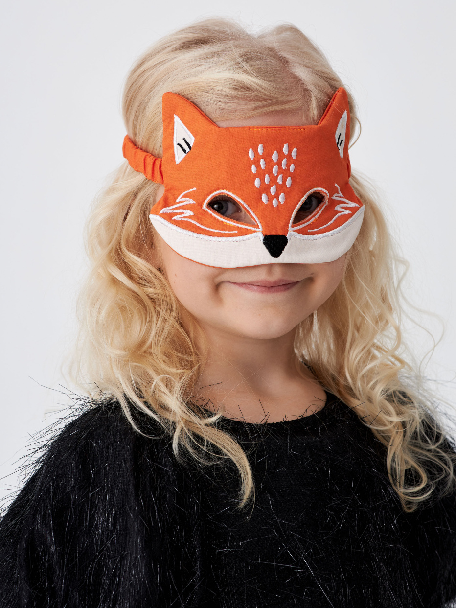 Карнавальная маска лиса для детей, фото - 1
