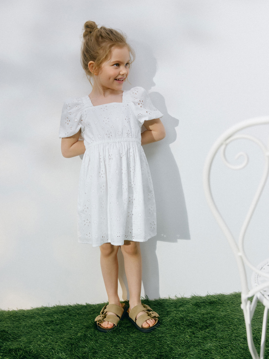 Платье из хлопкового шитья для девочек, фото - 2