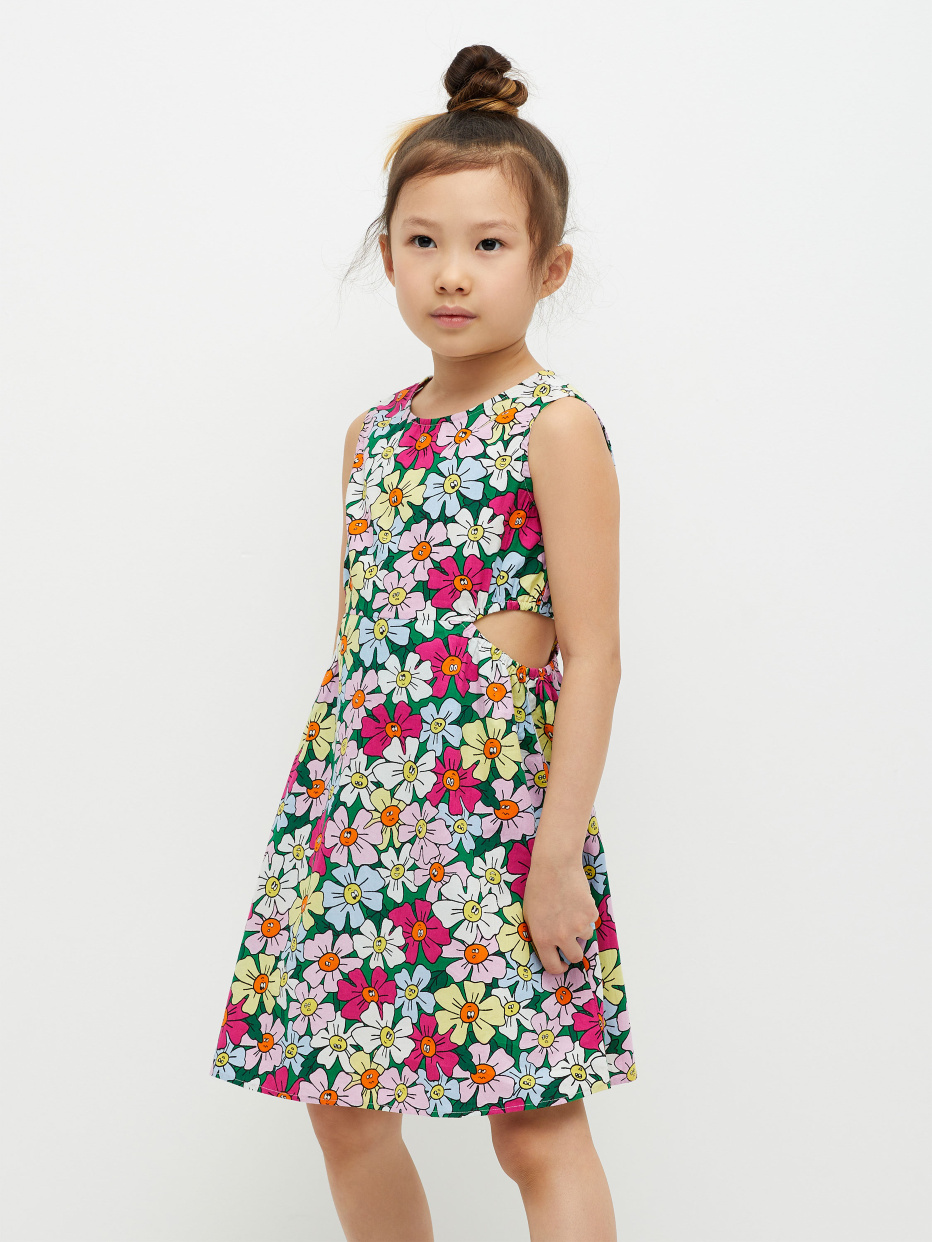 Хлопковое платье с принтом для девочек, фото - 6