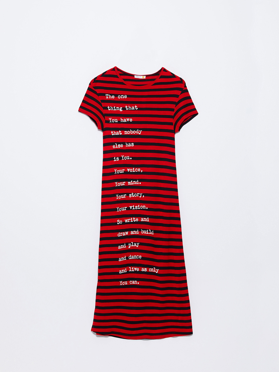 Длинное платье-футболка для девочек, фото - 2