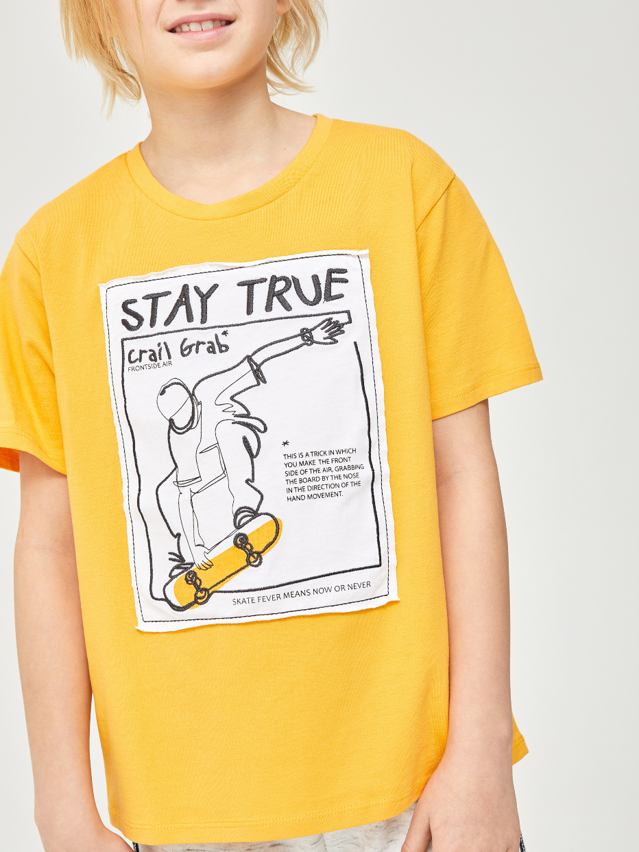 футболка для мальчиков с принтом и вышивкой, фото - 3