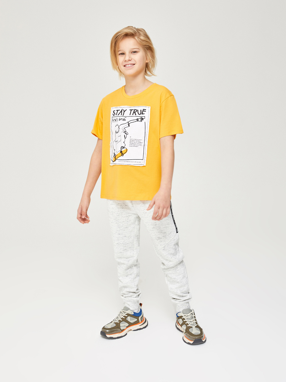 футболка для мальчиков с принтом и вышивкой, фото - 5