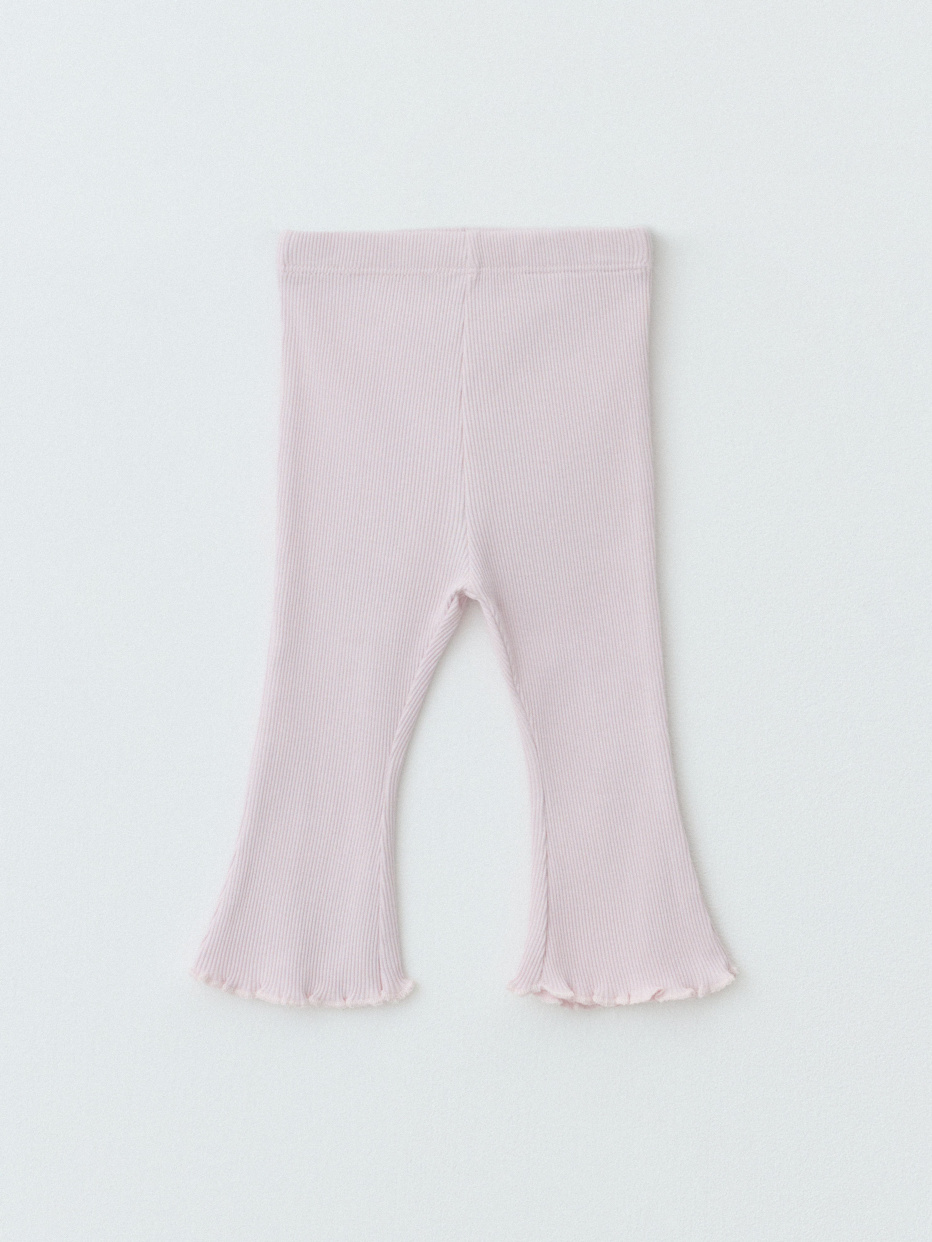 Трикотажные брюки в рубчик для малышей, фото - 1
