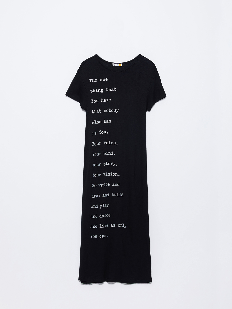 Длинное платье-футболка для девочек, фото - 2