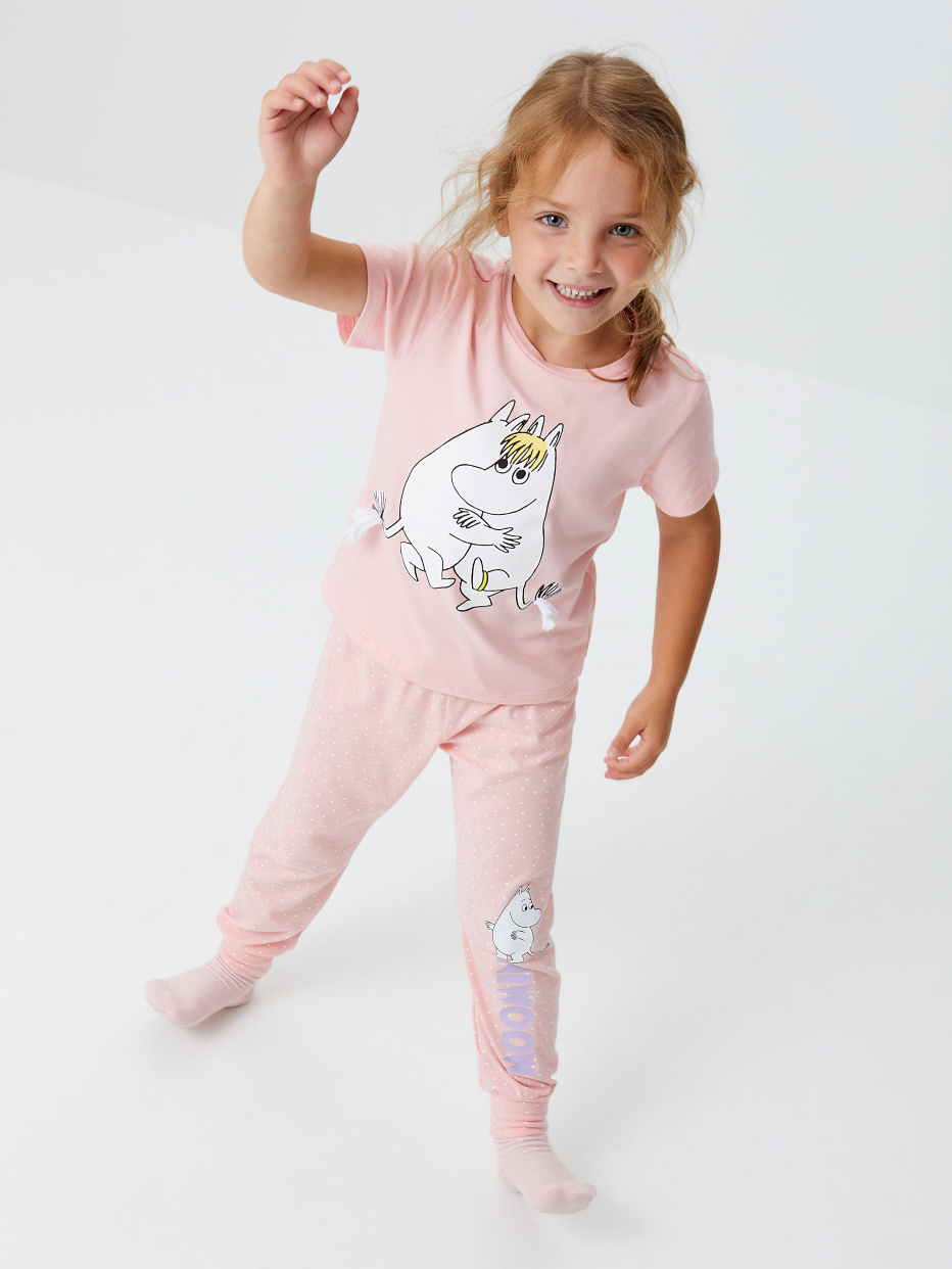 Трикотажная пижама с принтом Moomin Муми Тролль для девочки, фото - 9