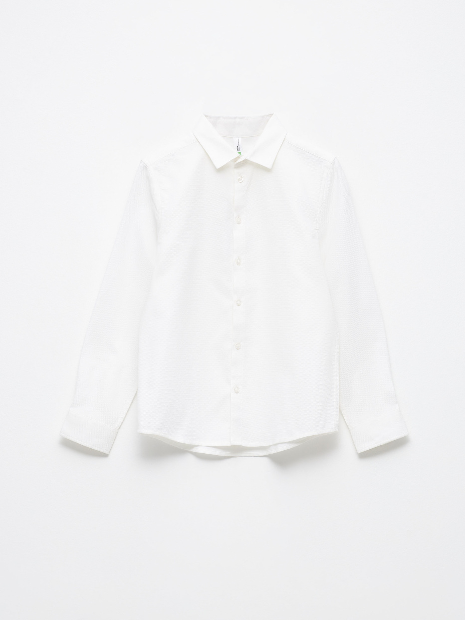 Школьная белая рубашка для мальчиков, фото - 2