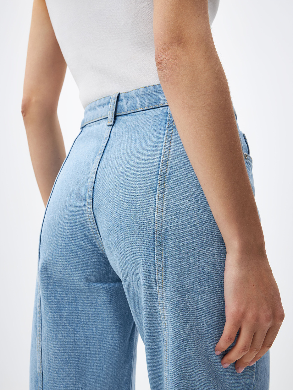 Прямые джинсы с декоративными швами сзади, фото - 6