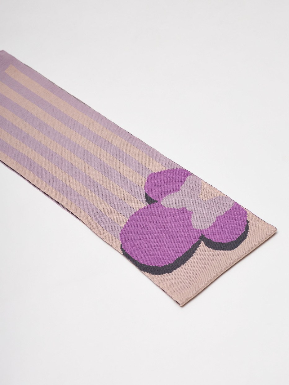 Вязаный шарф с принтом Minnie Mouse для девочек, фото - 1