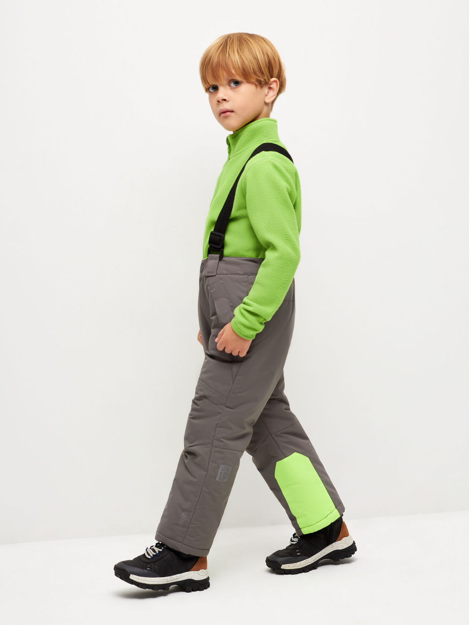 Детские утепленные брюки на лямках, фото - 9