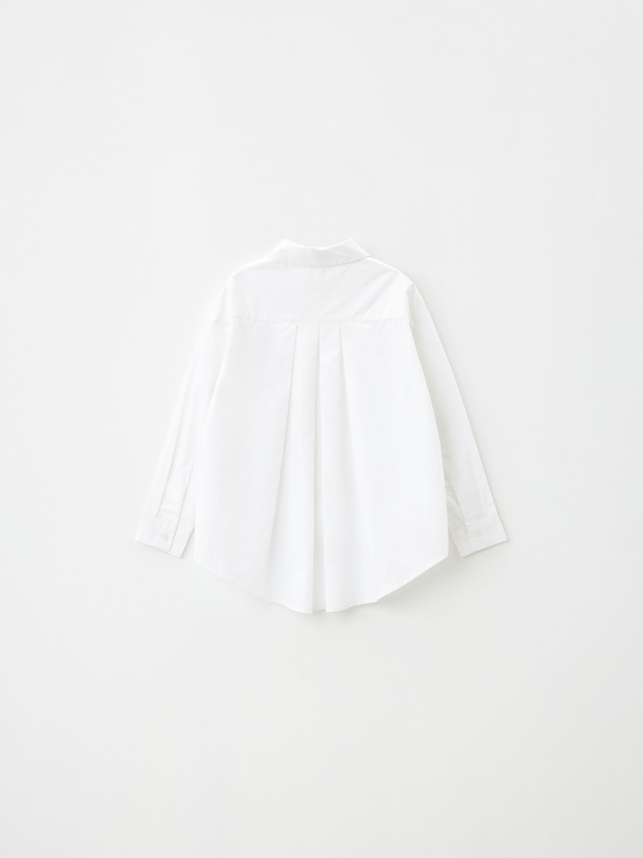 Свободная белая блузка для девочек, фото - 6