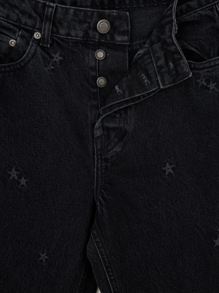 Прямые джинсы с вышивкой, фото - 9