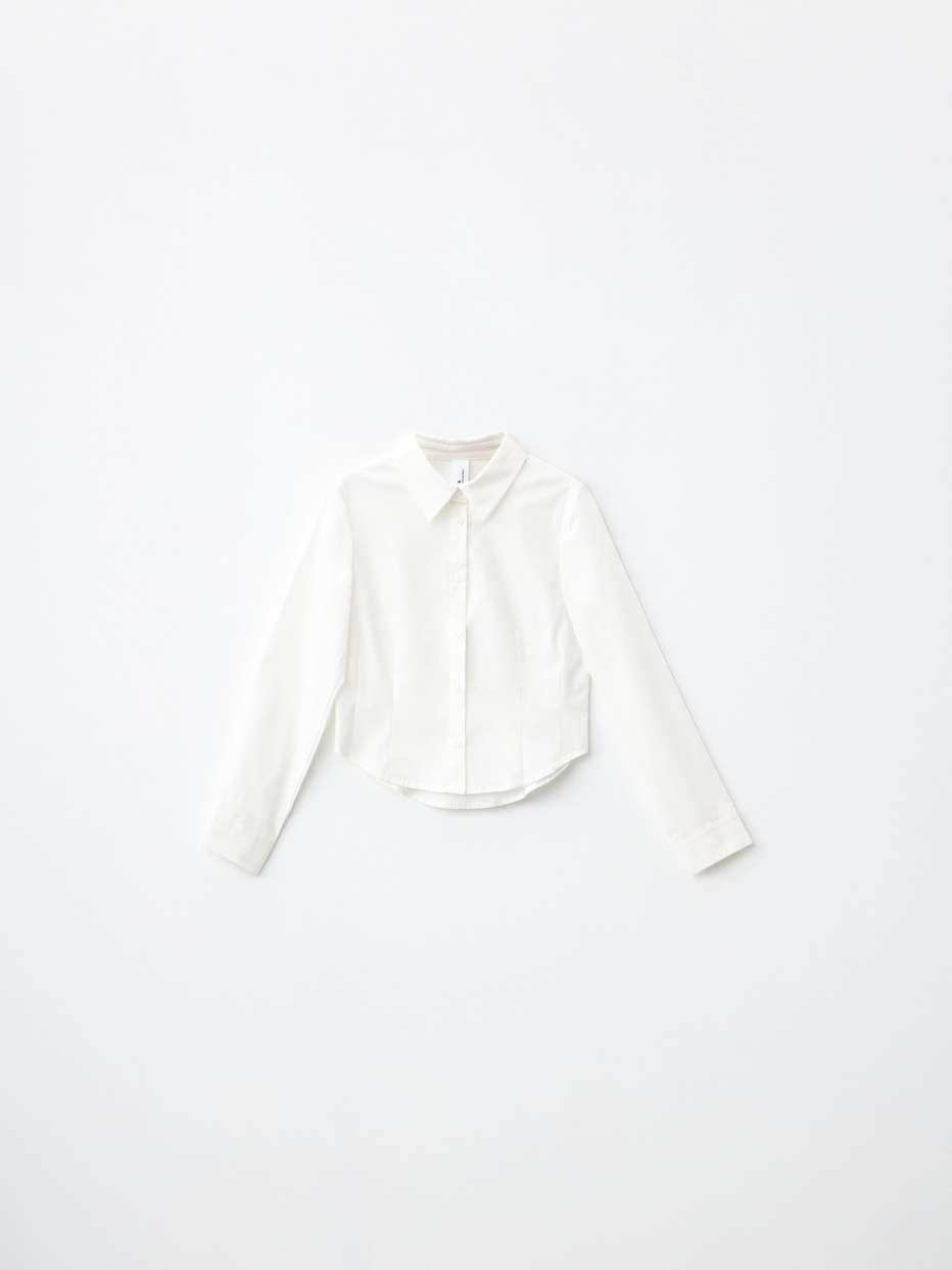 Укороченная приталенная блузка для девочек, фото - 2