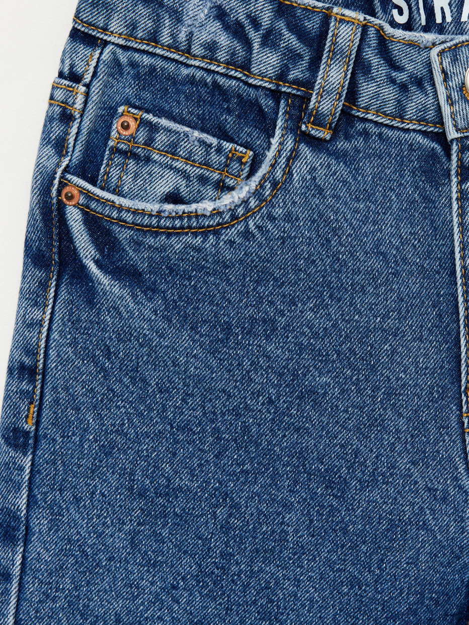 Рваные прямые джинсы для девочек, фото - 3