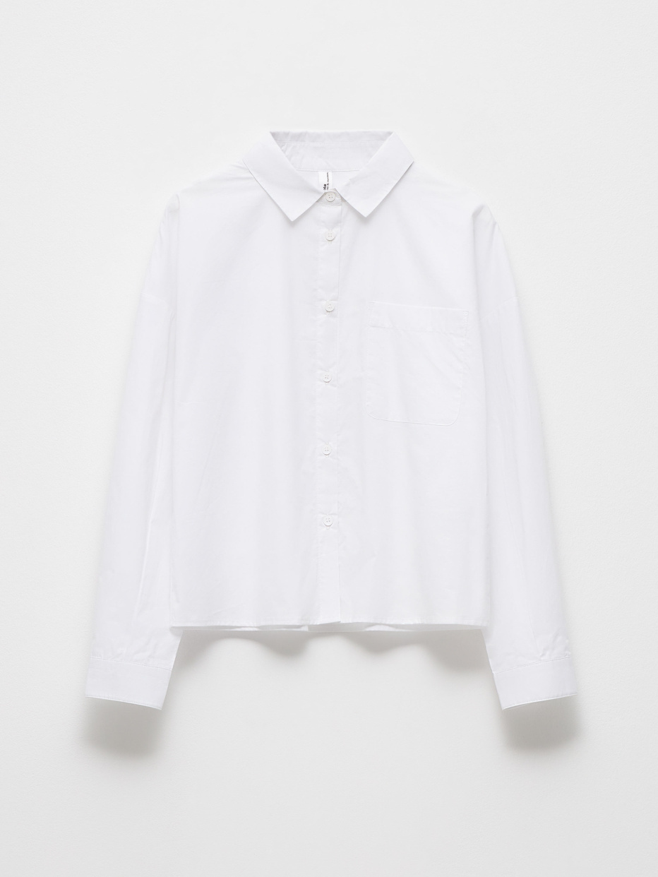Хлопковая белая рубашка для девочек, фото - 2