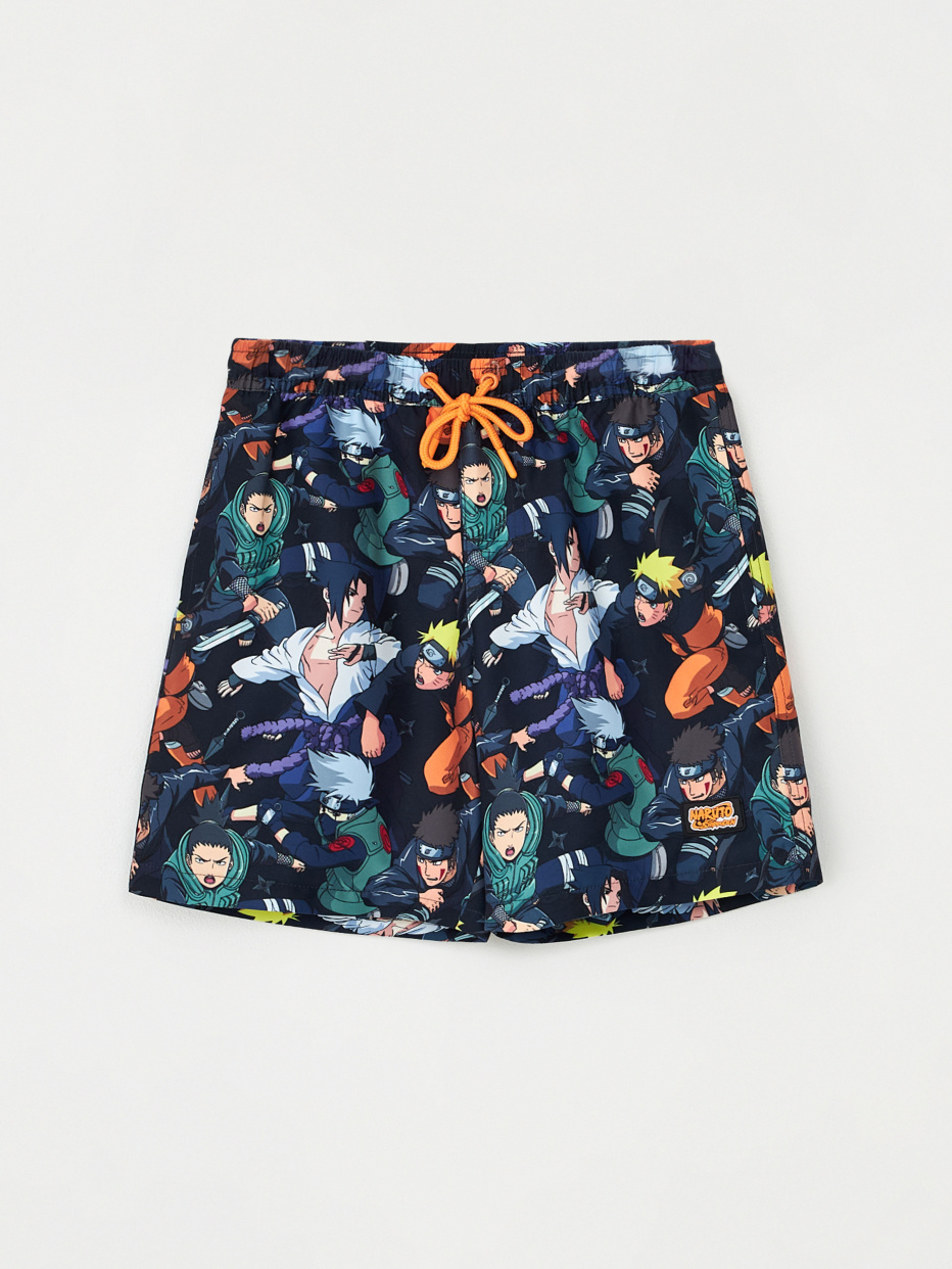 Пляжные шорты с принтом Naruto для мальчиков, фото - 1