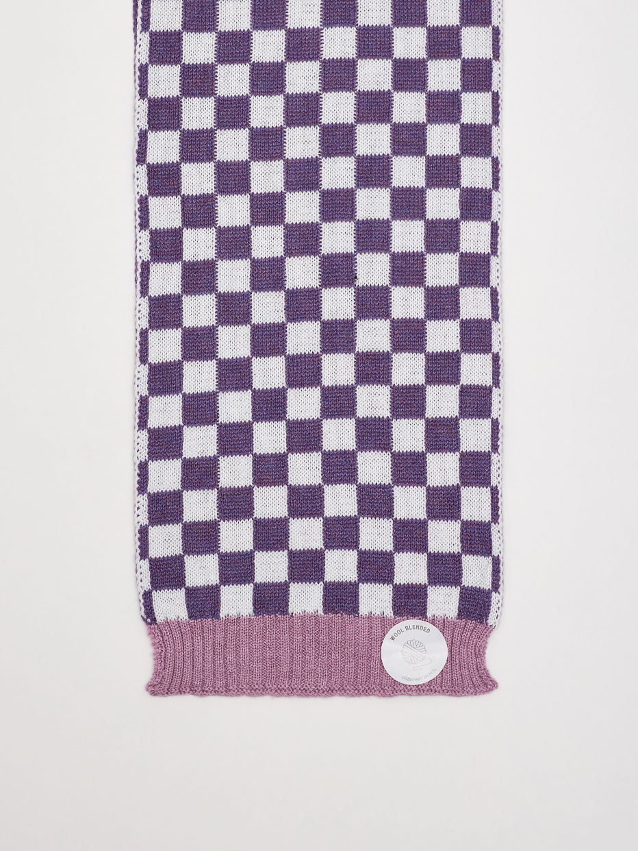 Вязаный шарф с добавлением шерсти для девочек, фото - 2