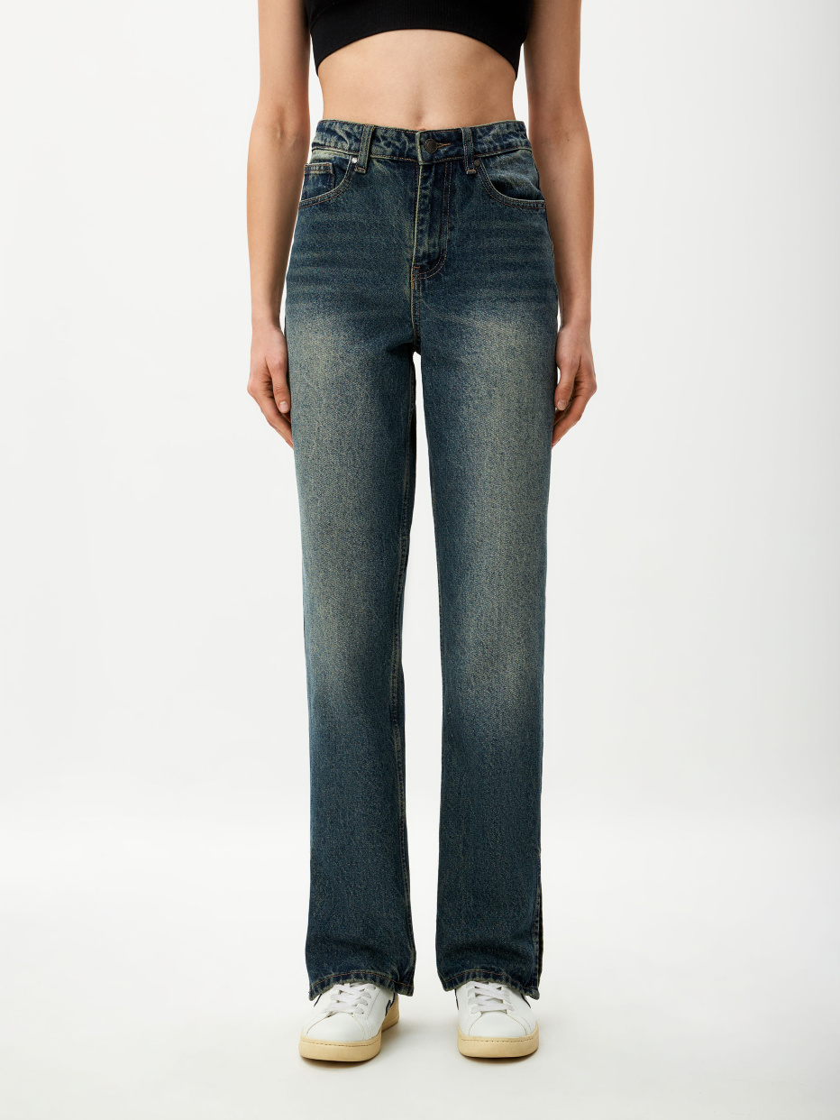 Винтажные джинсы с разрезами, фото - 2