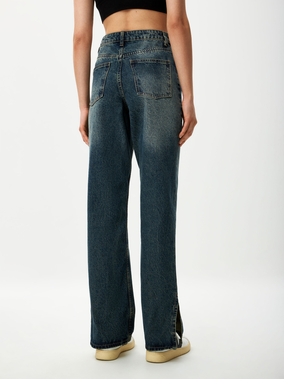 Винтажные джинсы с разрезами, фото - 4